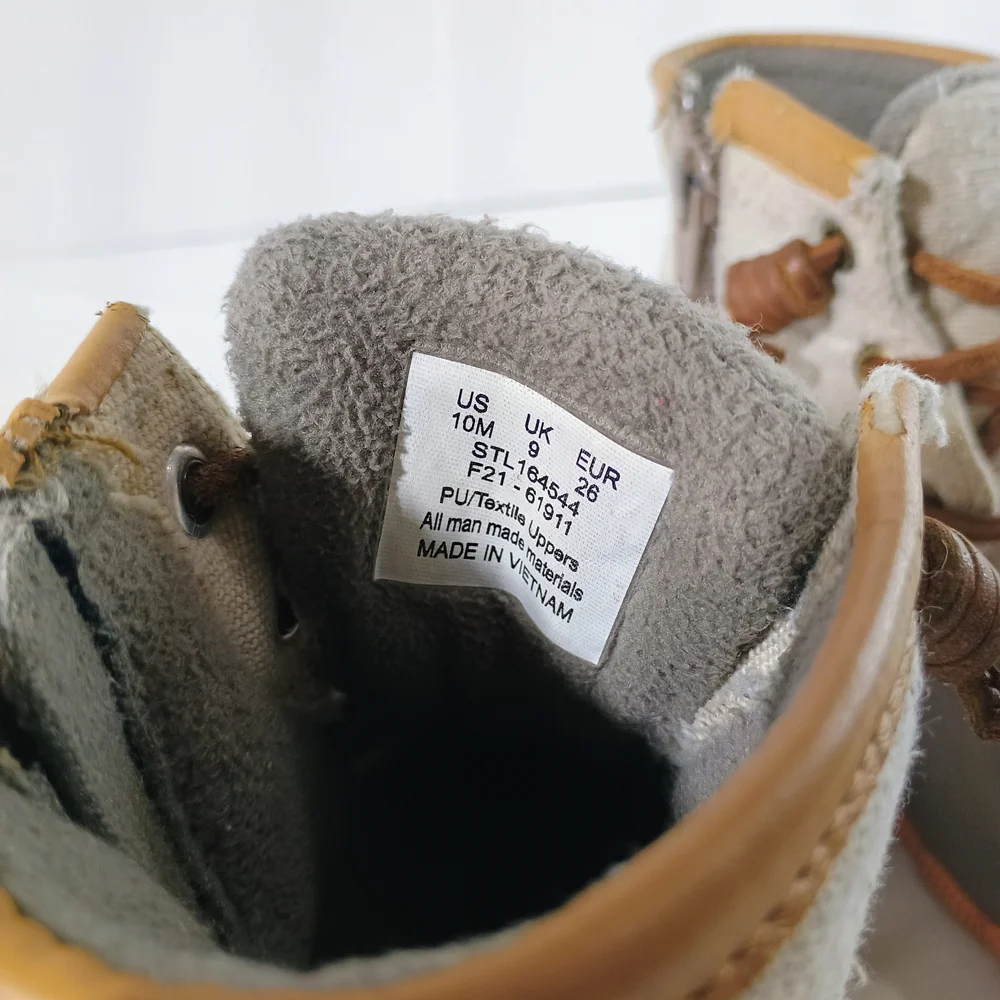 Sperry Kids Brown and Tan Duck Boots